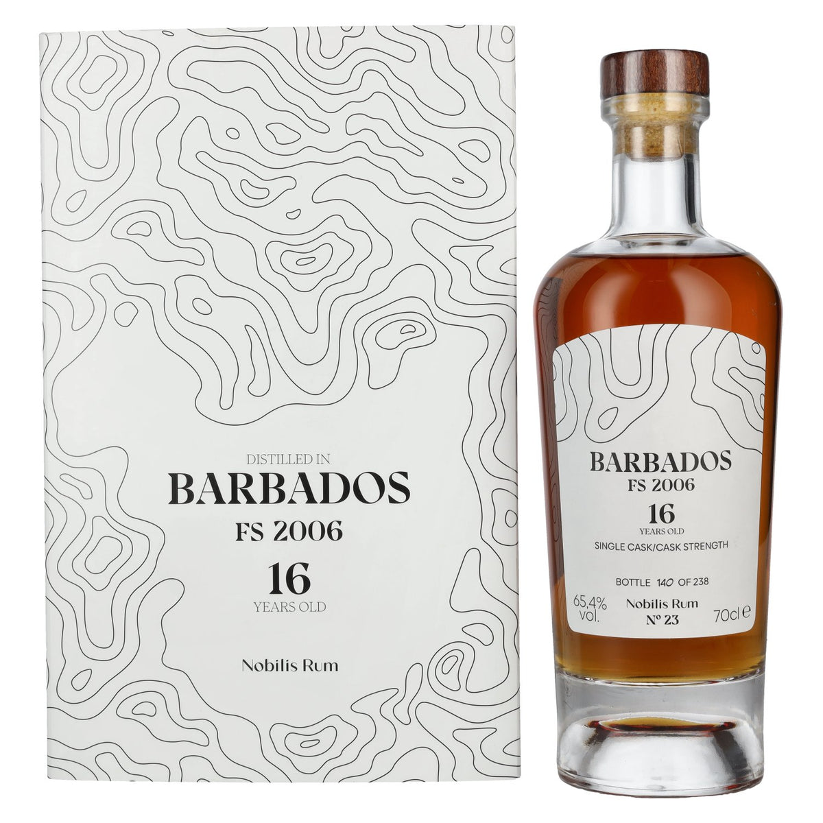 Foursquare 16 Years Old BARBADOS Nobilis Single Cask Cask Strength Rum 2006 65,4% Vol. 0,7l in Geschenkbox