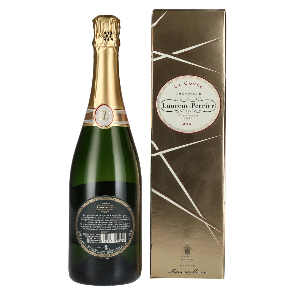 Laurent Perrier Champagne LA CUVÉE Brut 12% Vol. 0,75l en coffret cadeau