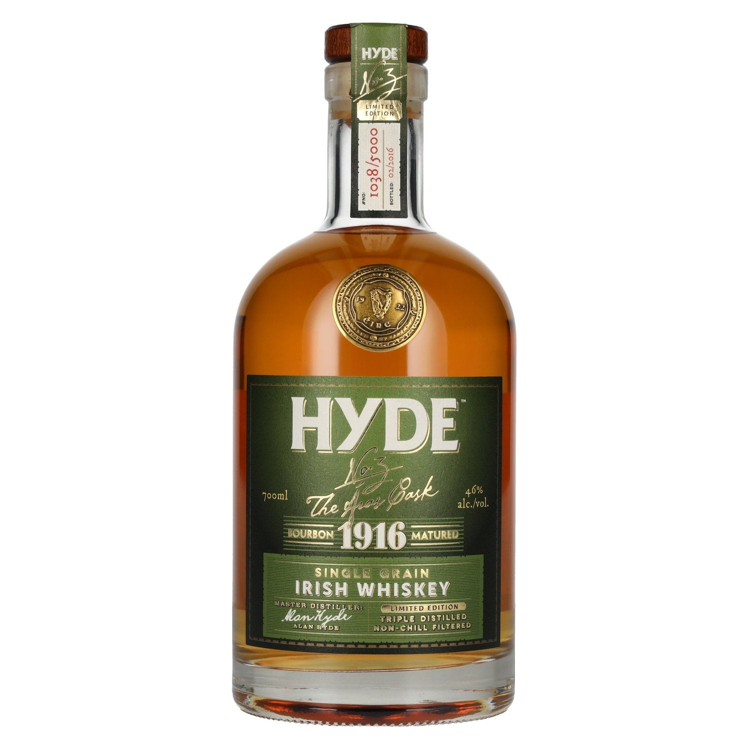 Hyde No.3 THE ÁRAS CASK 1916 Single Grain Irish Whiskey Limited Edition 46% Vol. 0,7l