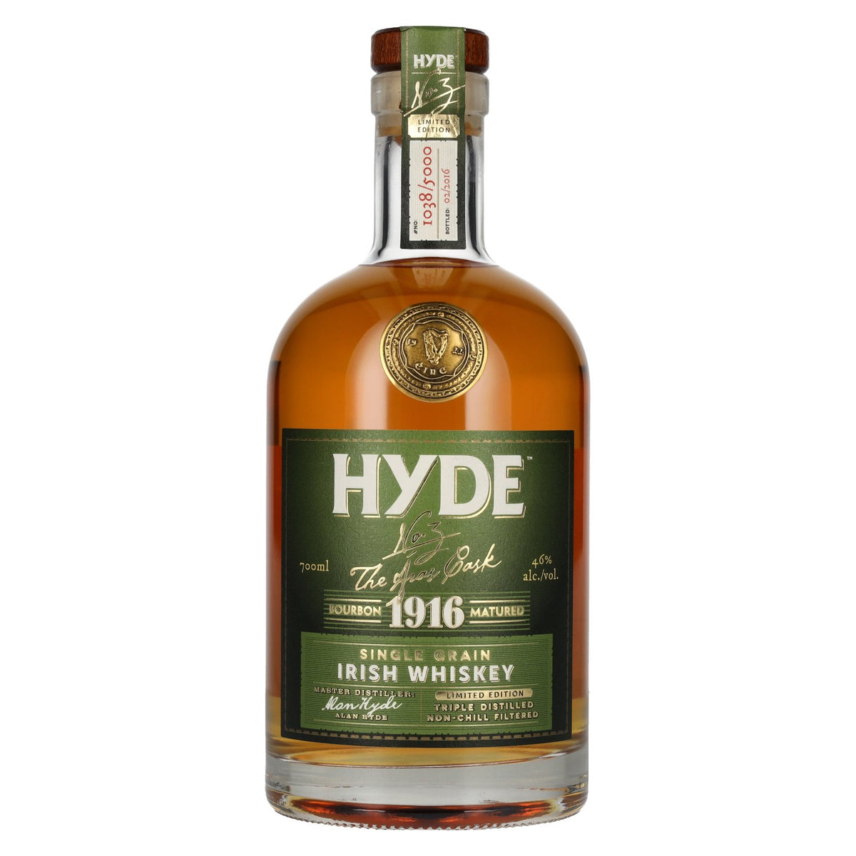 Hyde No.3 THE ÁRAS CASK 1916 Single Grain Irish Whiskey Limited Edition 46% Vol. 0,7l