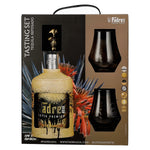 Padre Azul Super Premium Tequila Reposado 100% Agave 40% ABV 0.7l in a gift box with 2 glasses