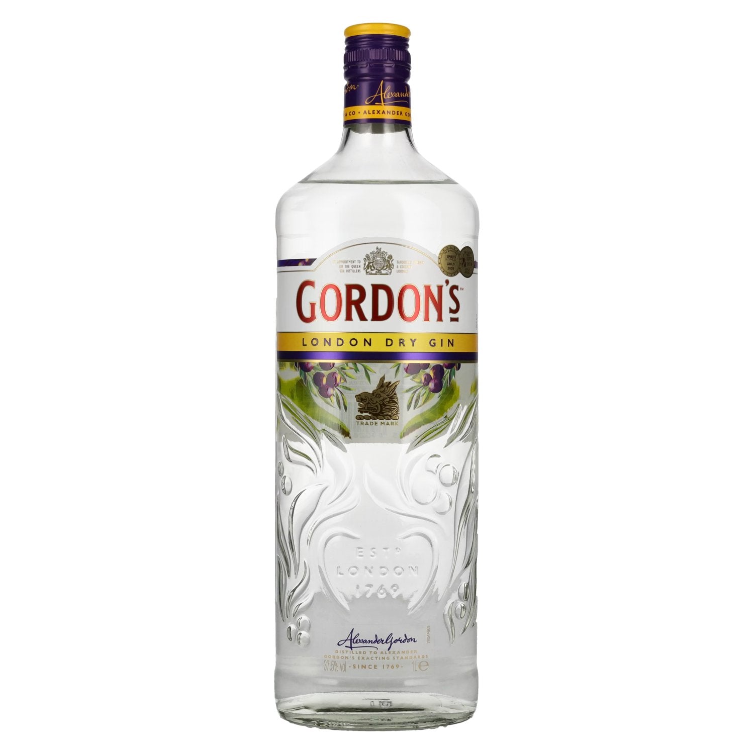 Gordon's London Dry Gin 37.5% ABV 1 litre