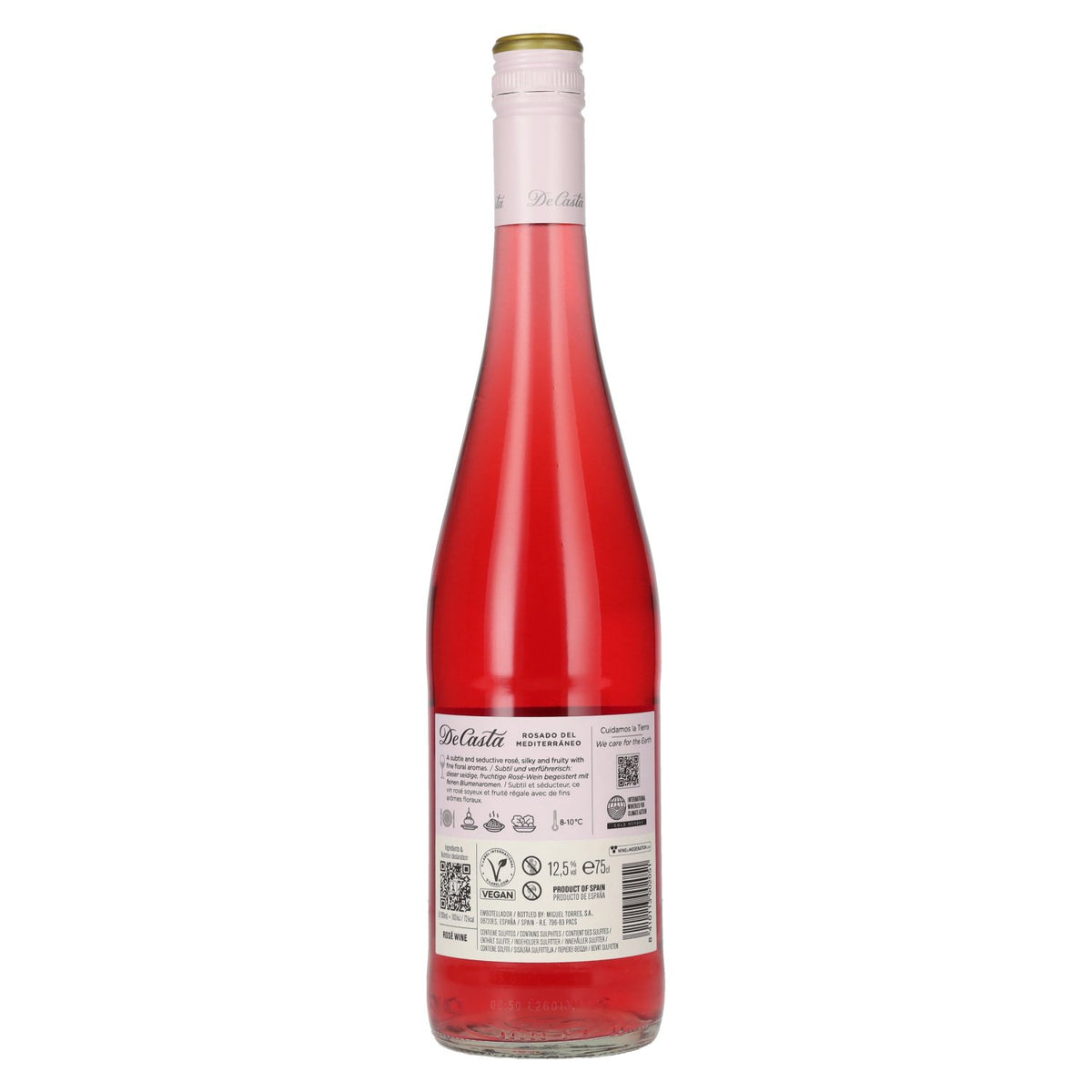Torres De Casta Rosado del Mediterráneo 2025 12,5 % vol. 0,75 l