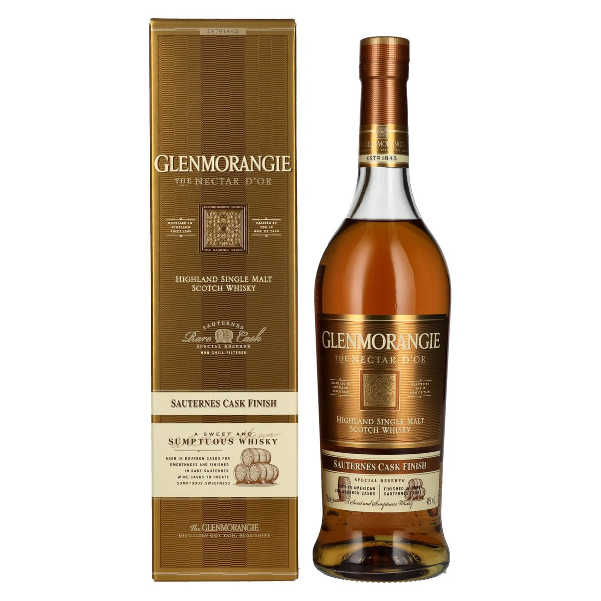 Glenmorangie THE NECTAR D'OR Highland Single Malt 46% ABV 0.7l in a gift box