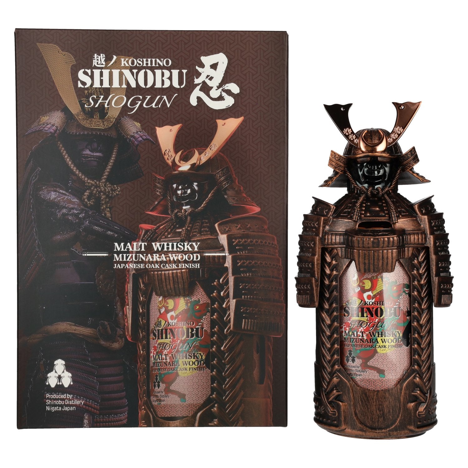 The Koshi-No Shinobu SHOGUN Malt Whisky, Mizunara Oak Cask Finish, 43% vol., 0.7 l, in a gift box