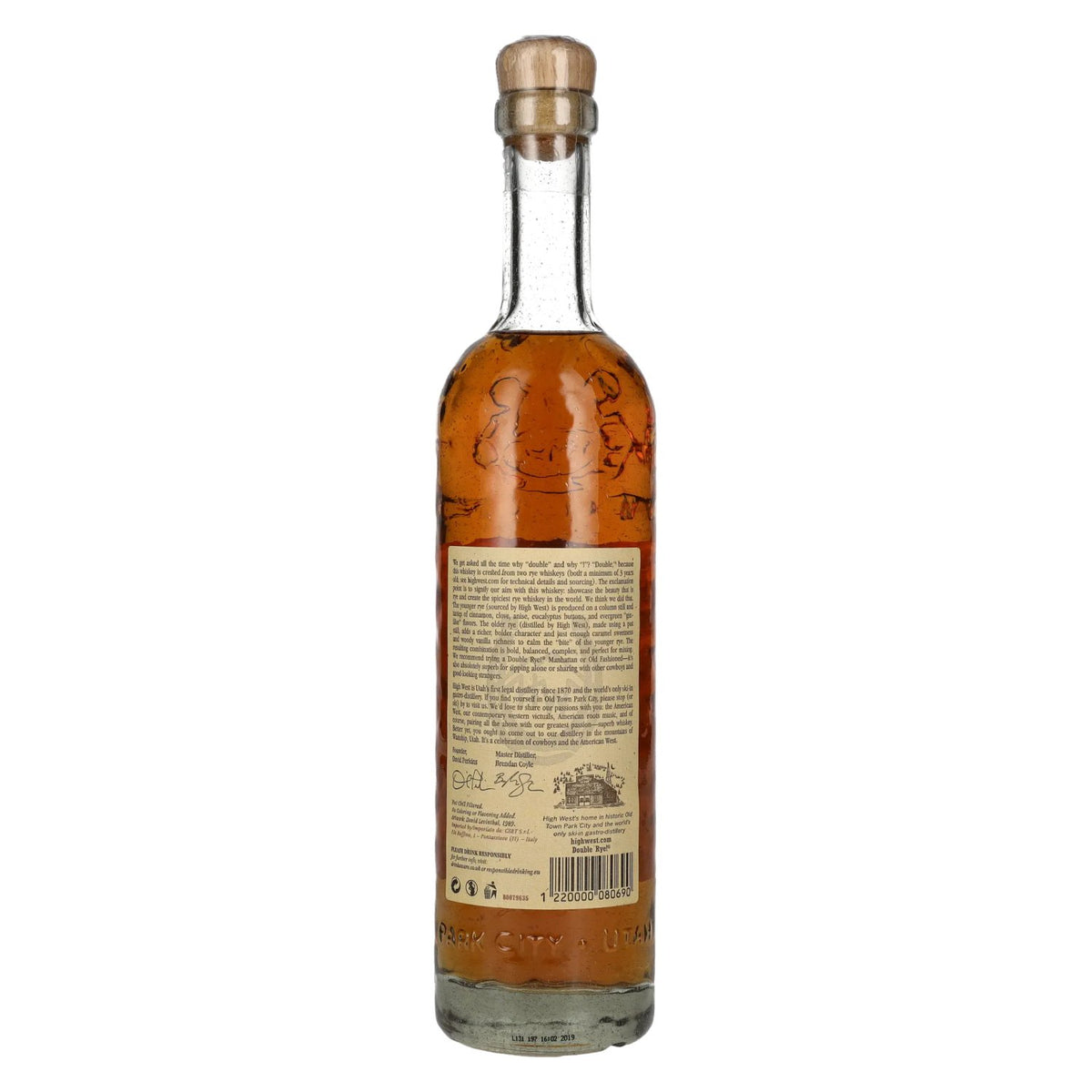 High West Whiskey DOUBLE RYE ! 46 % vol. 0,7 l