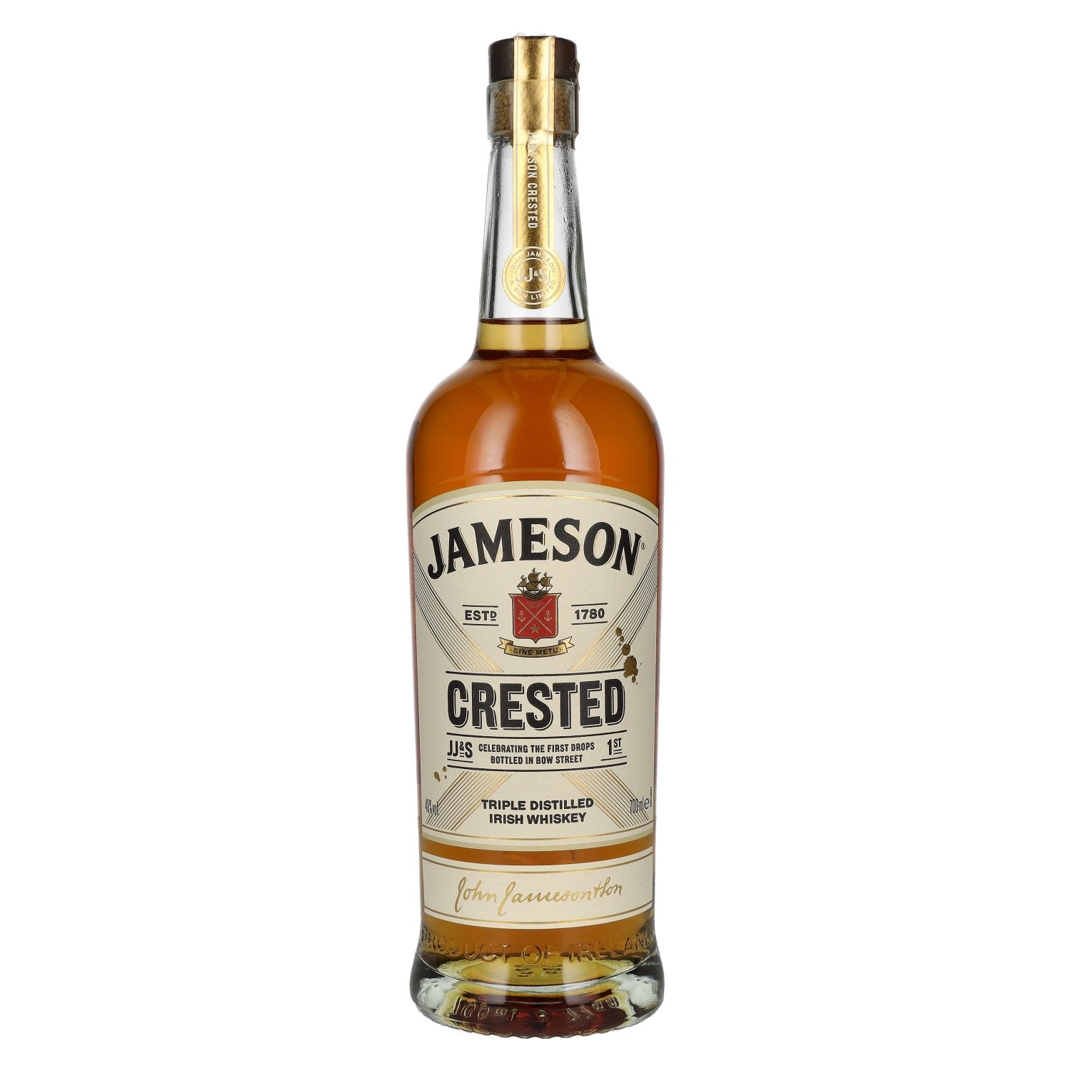 Jameson CRESTED Drievoudig Gedistilleerd Iers Whiskey 40% Vol. 0,7l