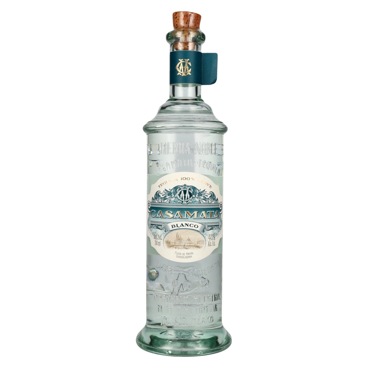 Tierra-Noble CASAMATA Blanco Tequila 100% Blue Agave 40% ABV 0.7 l