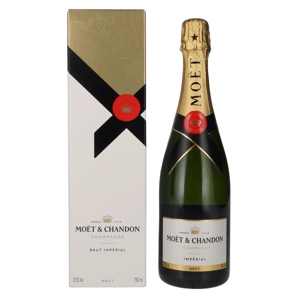 Moët &amp; Chandon Champagne IMPÉRIAL Brut 12.5% vol. 0.75 l in a gift box
