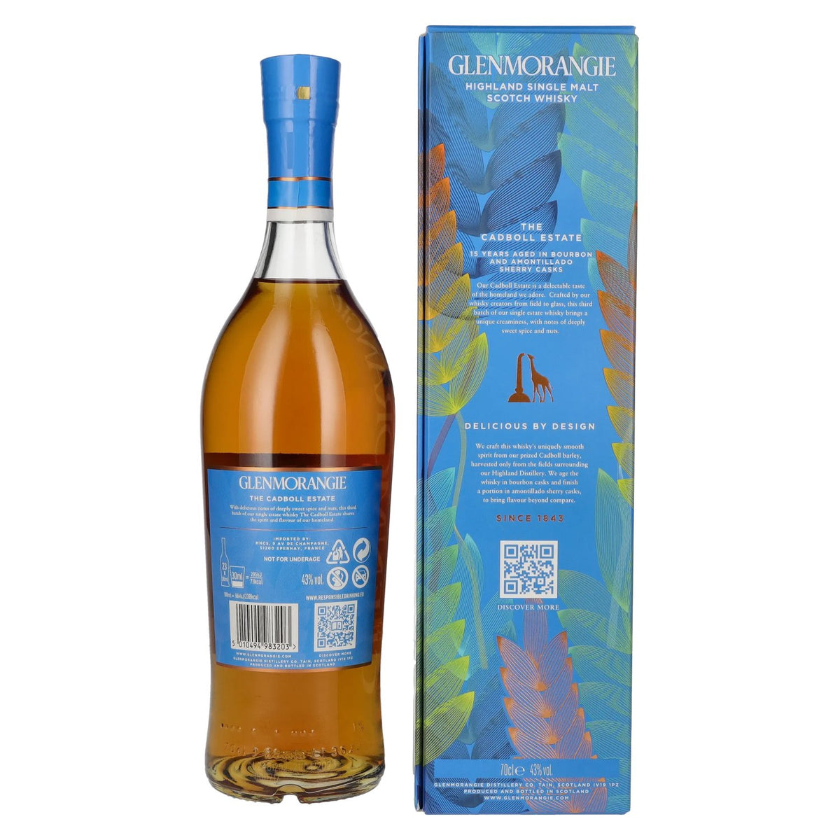 Glenmorangie 15 Years Old The Cadboll Estate Limited Release 43% vol. 0,7 l in geschenkverpakking