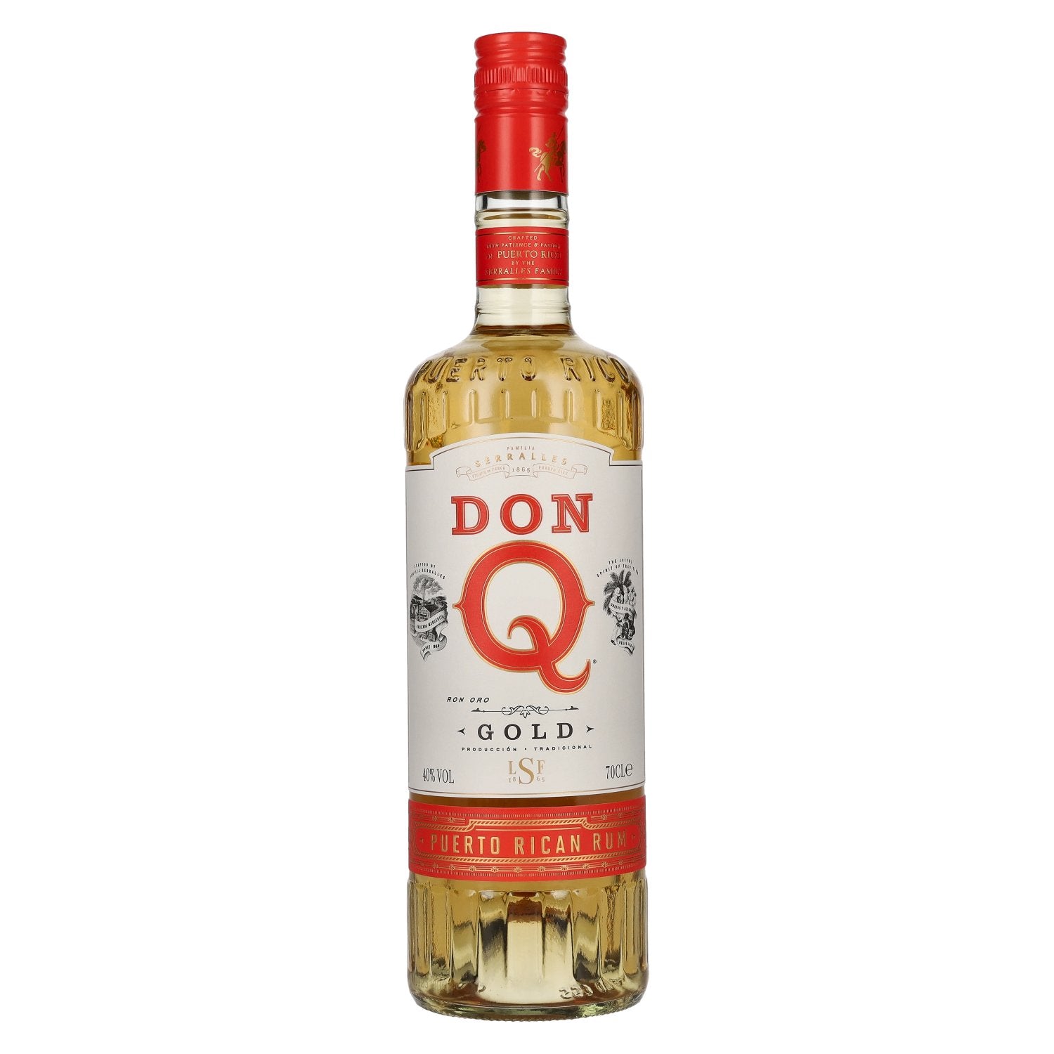 Don Q GOLD Puerto Rican Rum 40% Vol. 0,7l