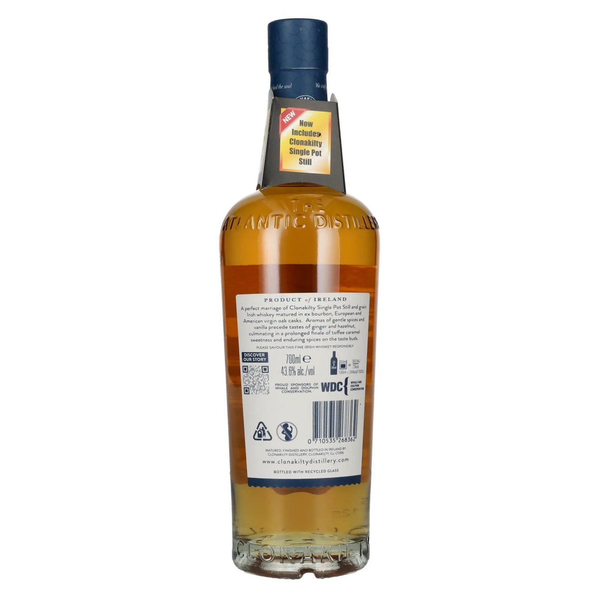 Clonakilty Irish Whiskey SINGLE BATCH Double Oak Finish 43,6 % vol. 0,7 l