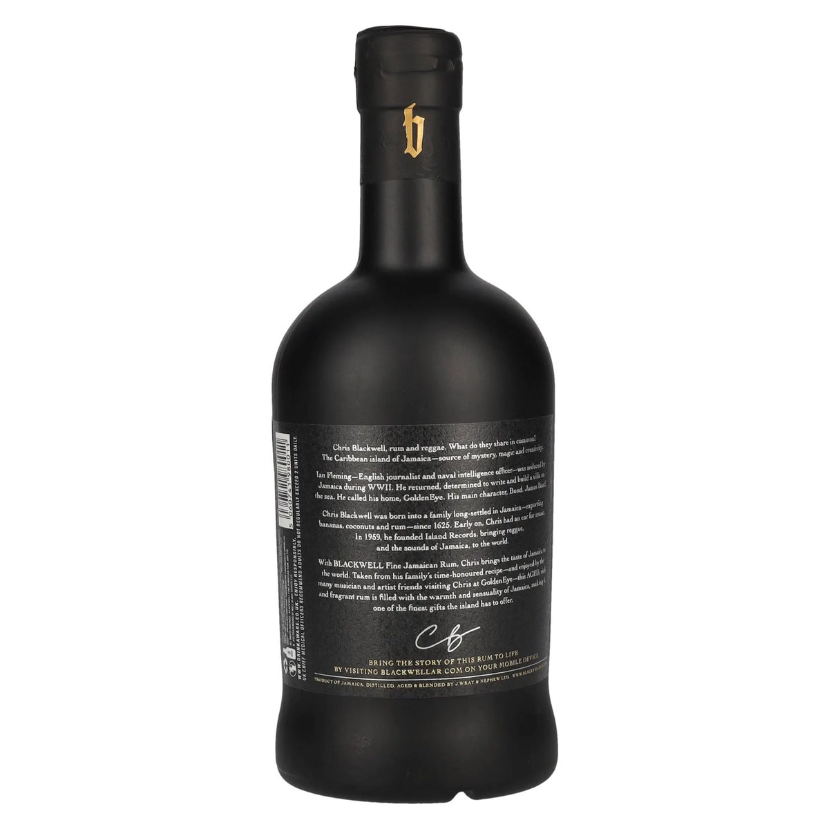 Rhum jamaïcain Blackwell Fine 007 Édition limitée 40 % vol. 0,7 l