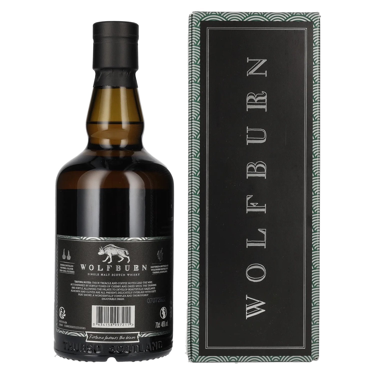 Wolfburn N°458 Single Malt Scotch Whisky Small Batch Release 46% Vol. 0,7l en coffret cadeau