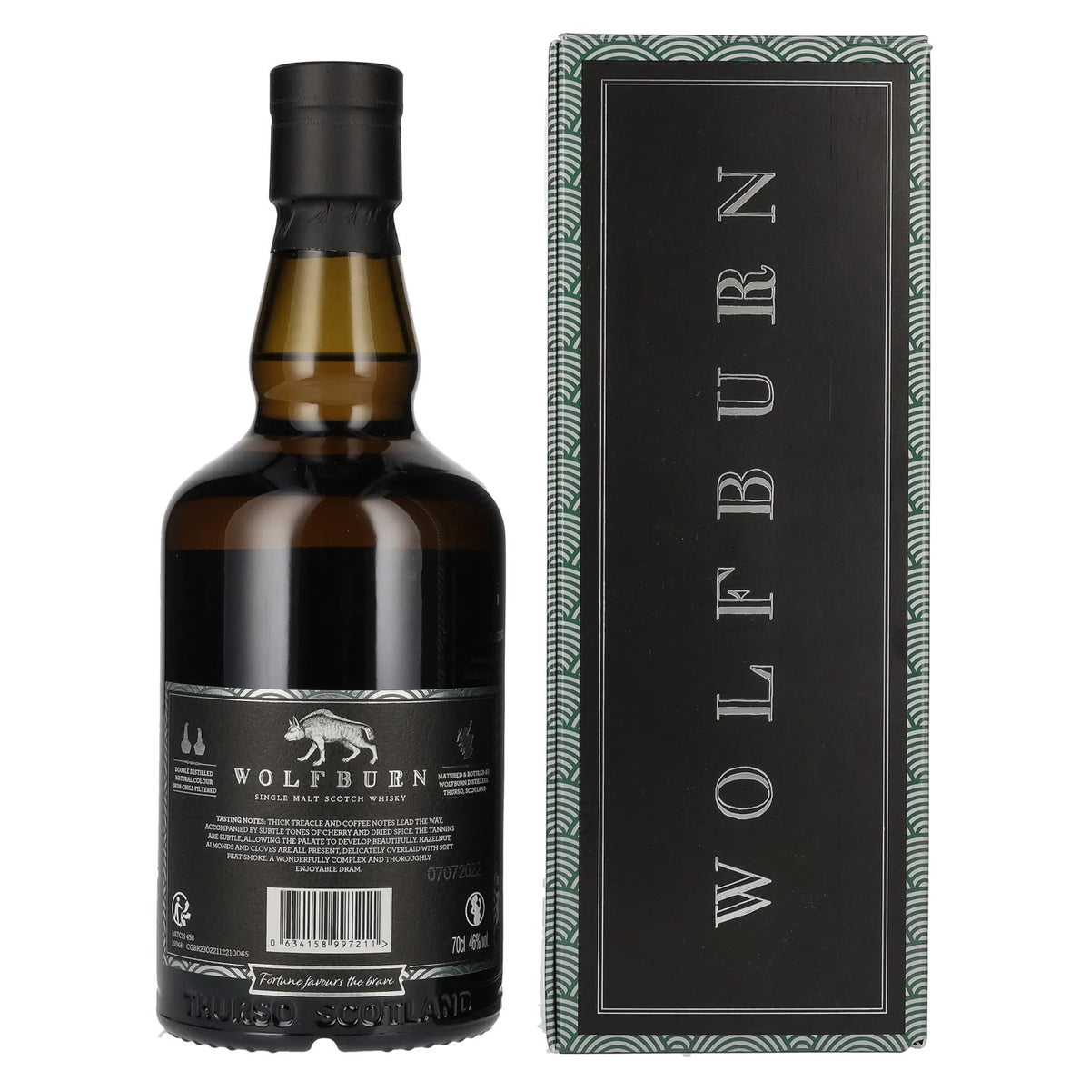 Wolfburn N°458 Single Malt Scotch Whisky Small Batch Release 46% vol. 0,7 l in geschenkverpakking