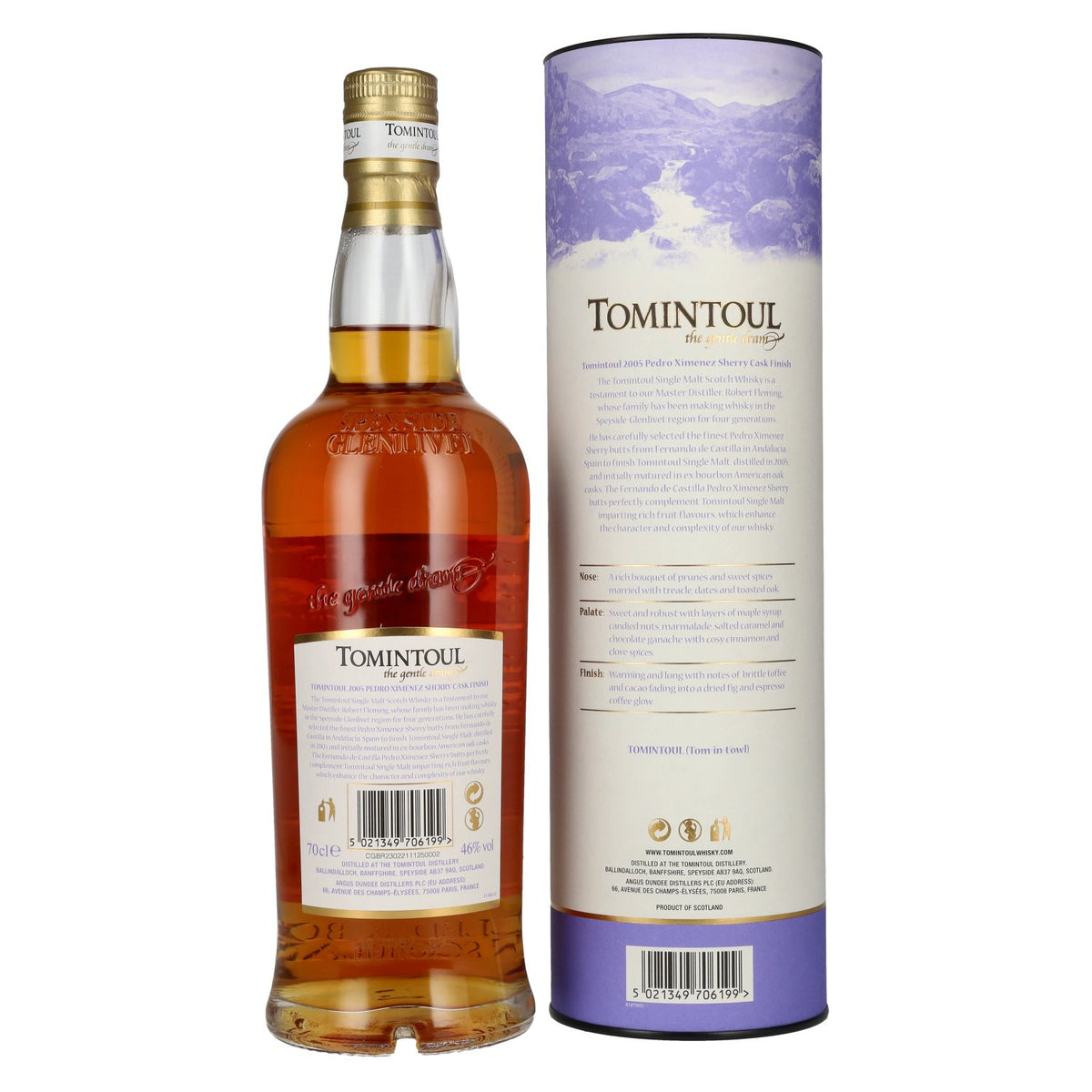 Tomintoul 17 Years Old PX SHERRY CASK Finish 2005 46% Vol. 0,7l in Geschenkbox