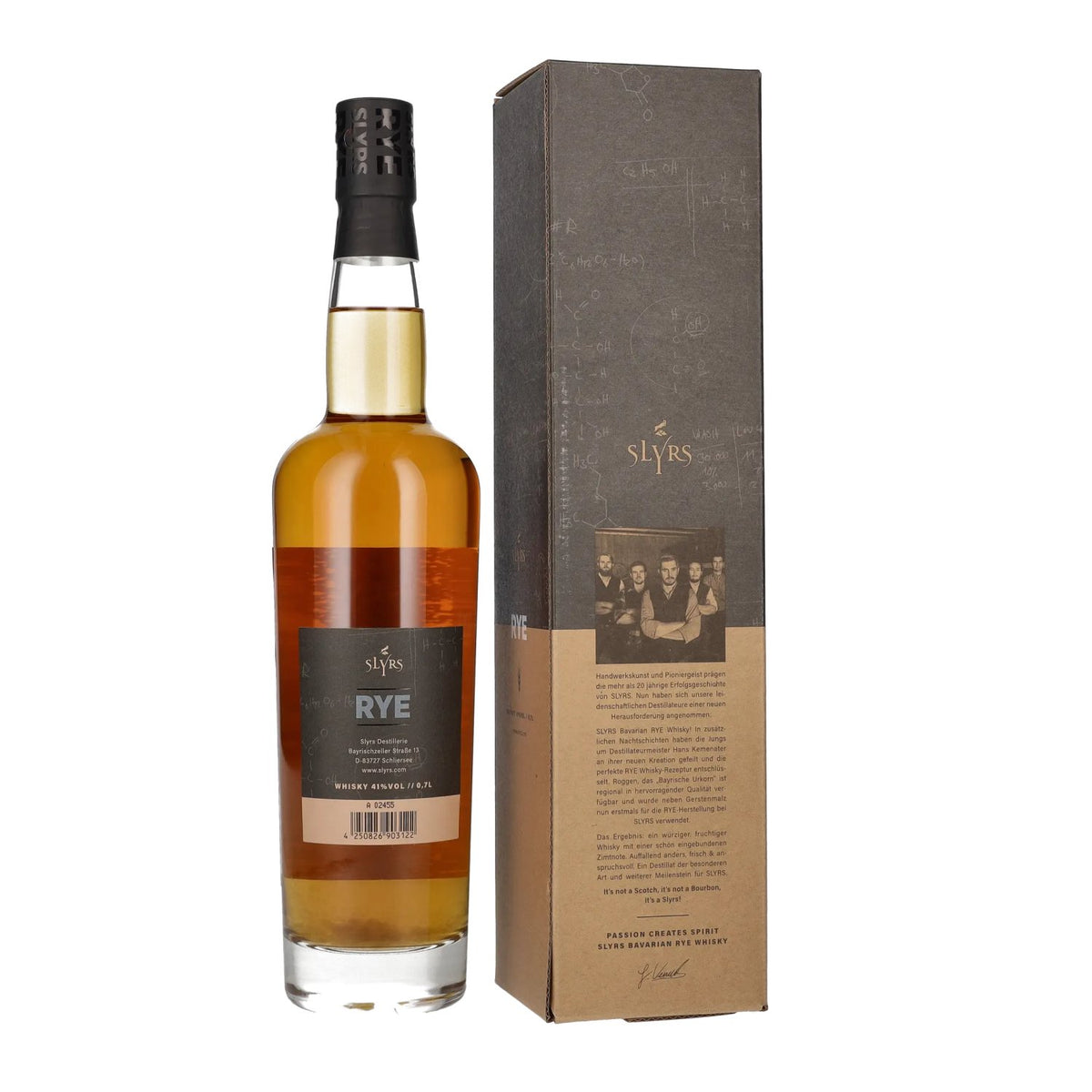 Slyrs Bavarian Rye Whisky 41% vol. 0.7 l in a gift box