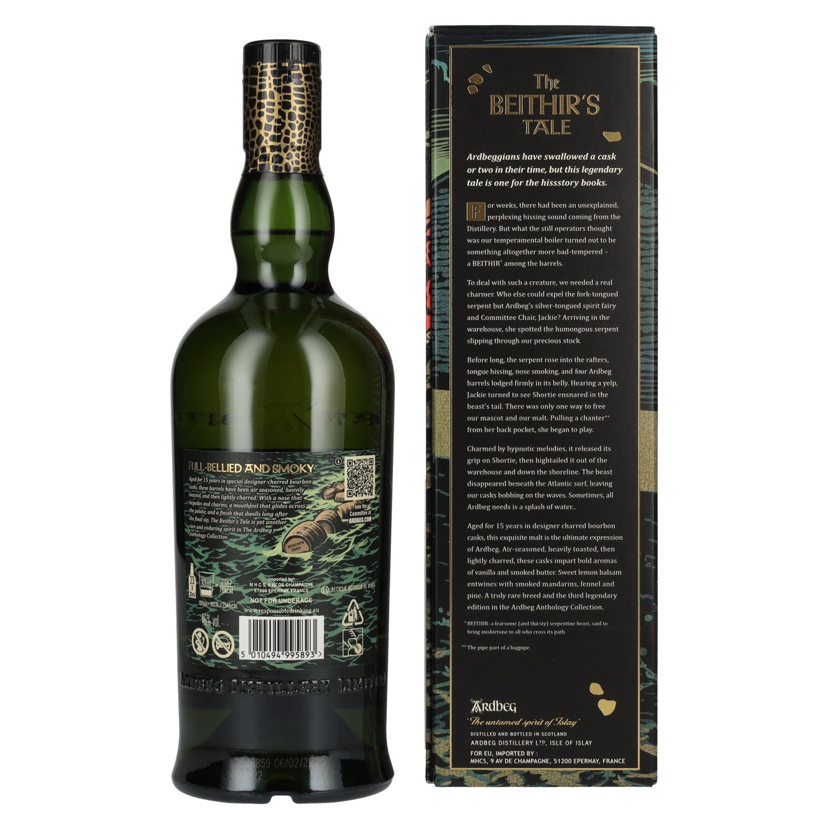 Ardbeg 15 Years Old The Ultimate The Beithir's Tale Islay Single Malt 46% Vol. 0,7l in gift box