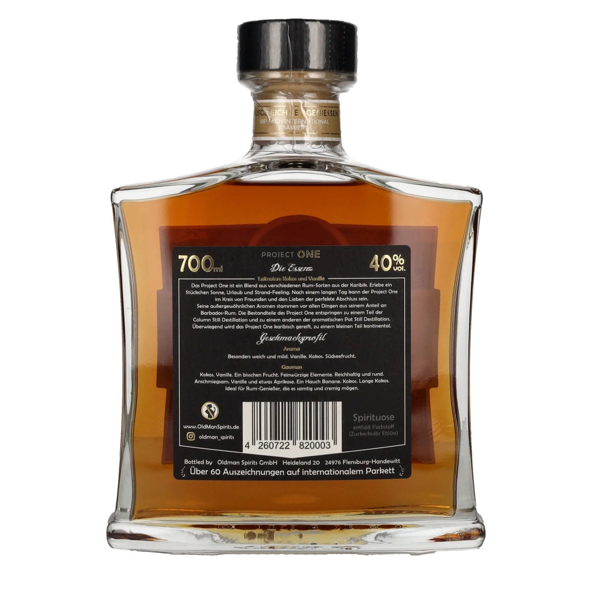 Old Man Rum Project ONE Caribbean Spirit 40% vol. 0,7 l