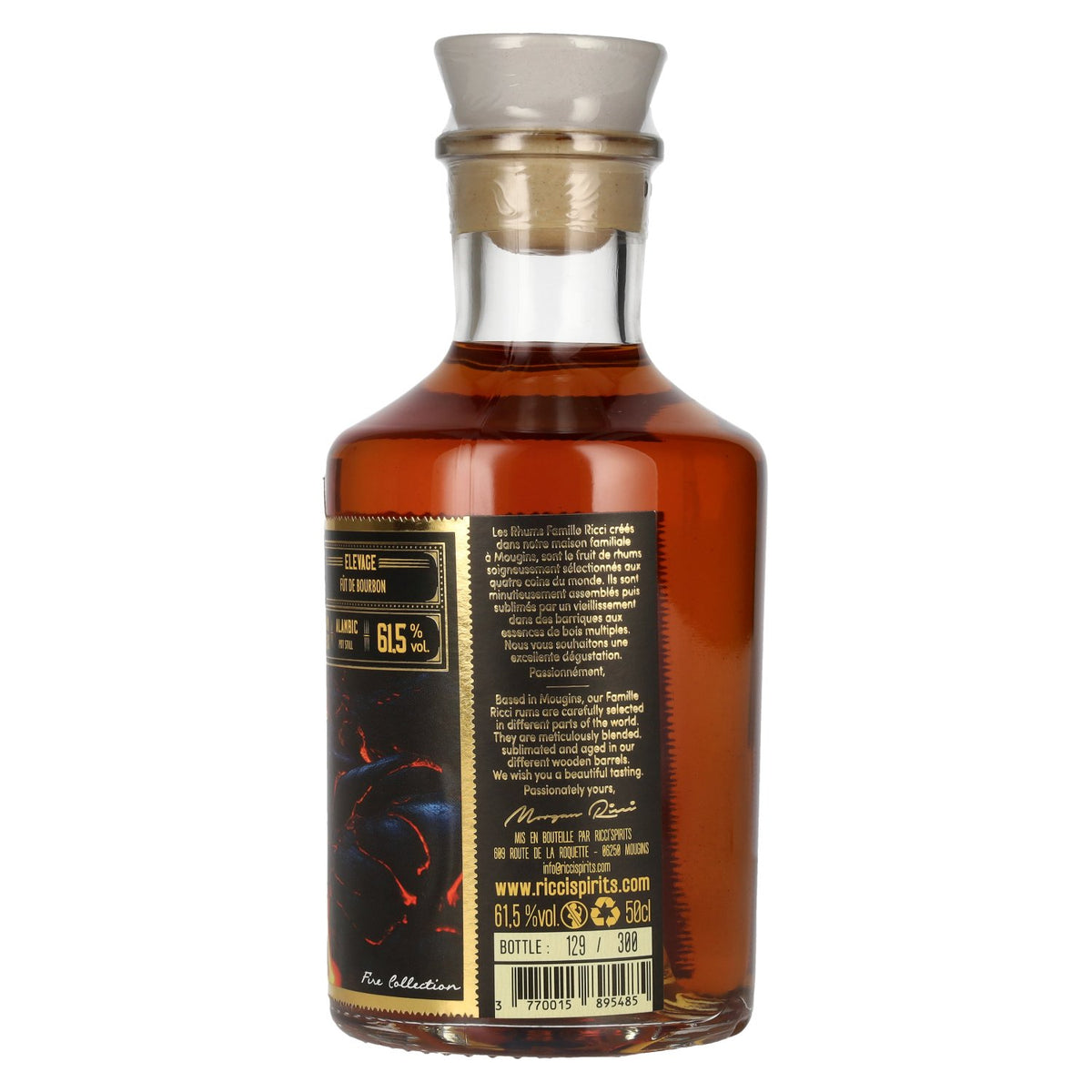 Famille Ricci Fiji Zeldzaam Single Cask Rhum Vieux 2004 61,5% Vol. 0,5l