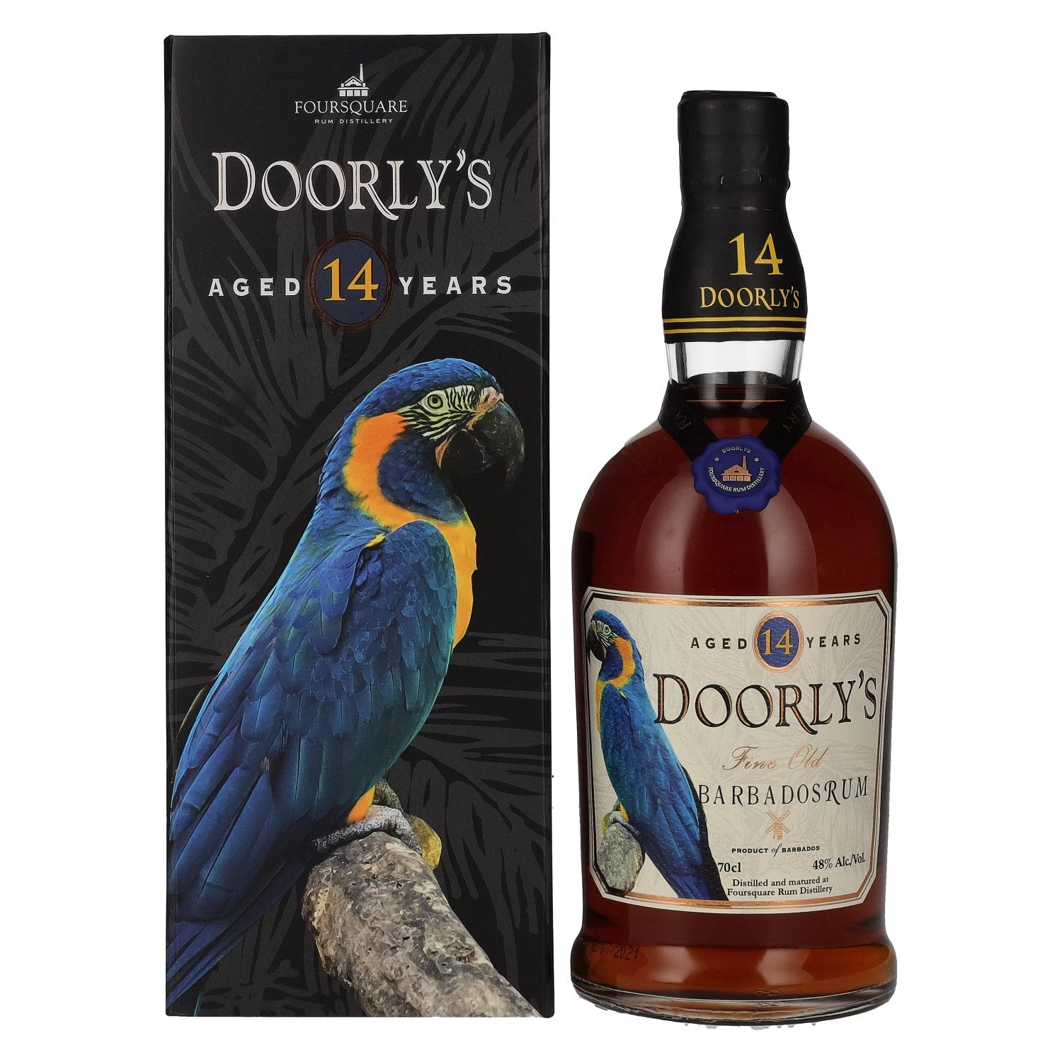 Doorly's 14 Years Old Fine Old Barbados Rum 48% Vol. 0,7l in gift box