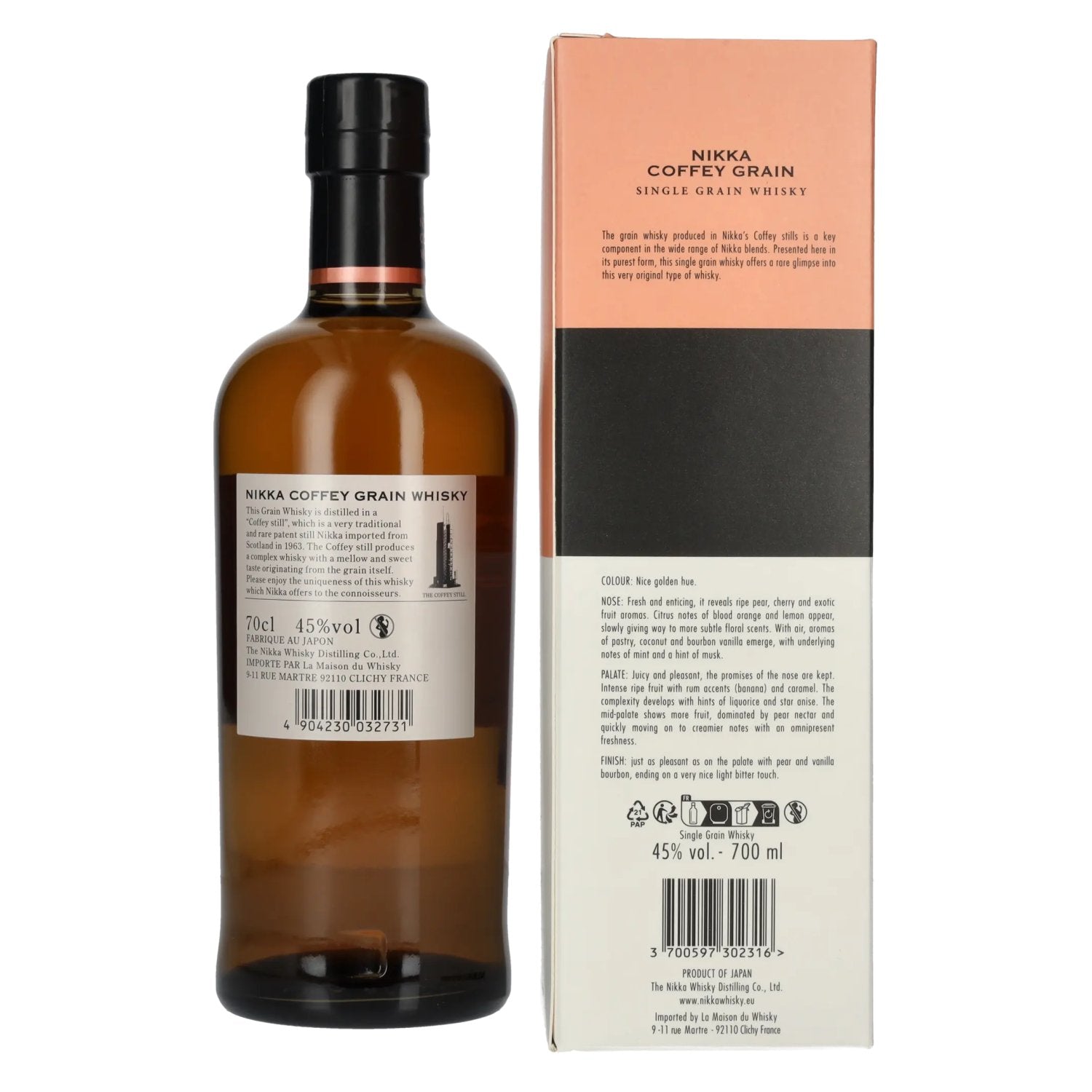 Nikka Coffey Grain Whisky 45% Vol. 0,7l in gift box