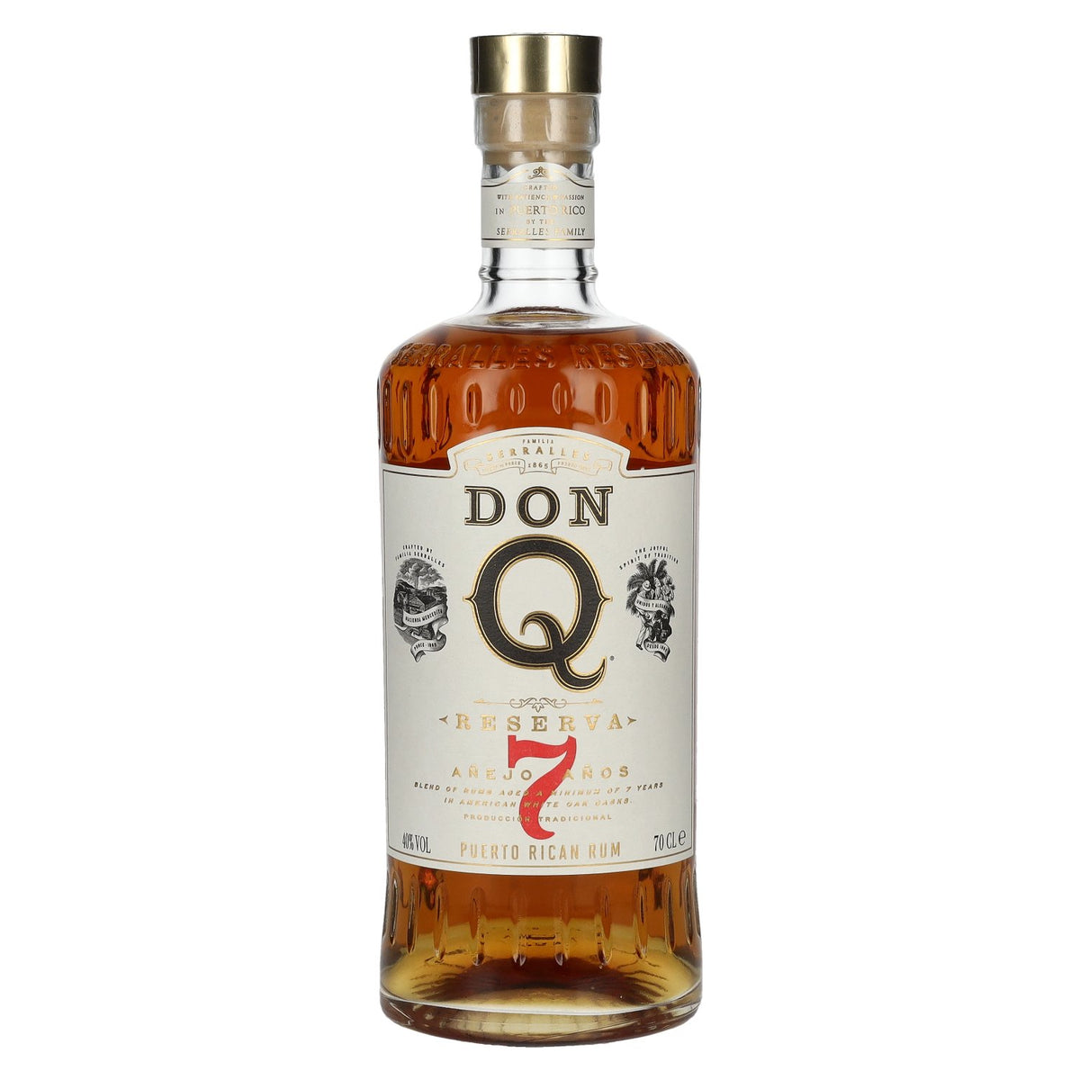 Don Q RESERVA Añejo 7 ans, rhum portoricain, 40 % vol., 0,7 l