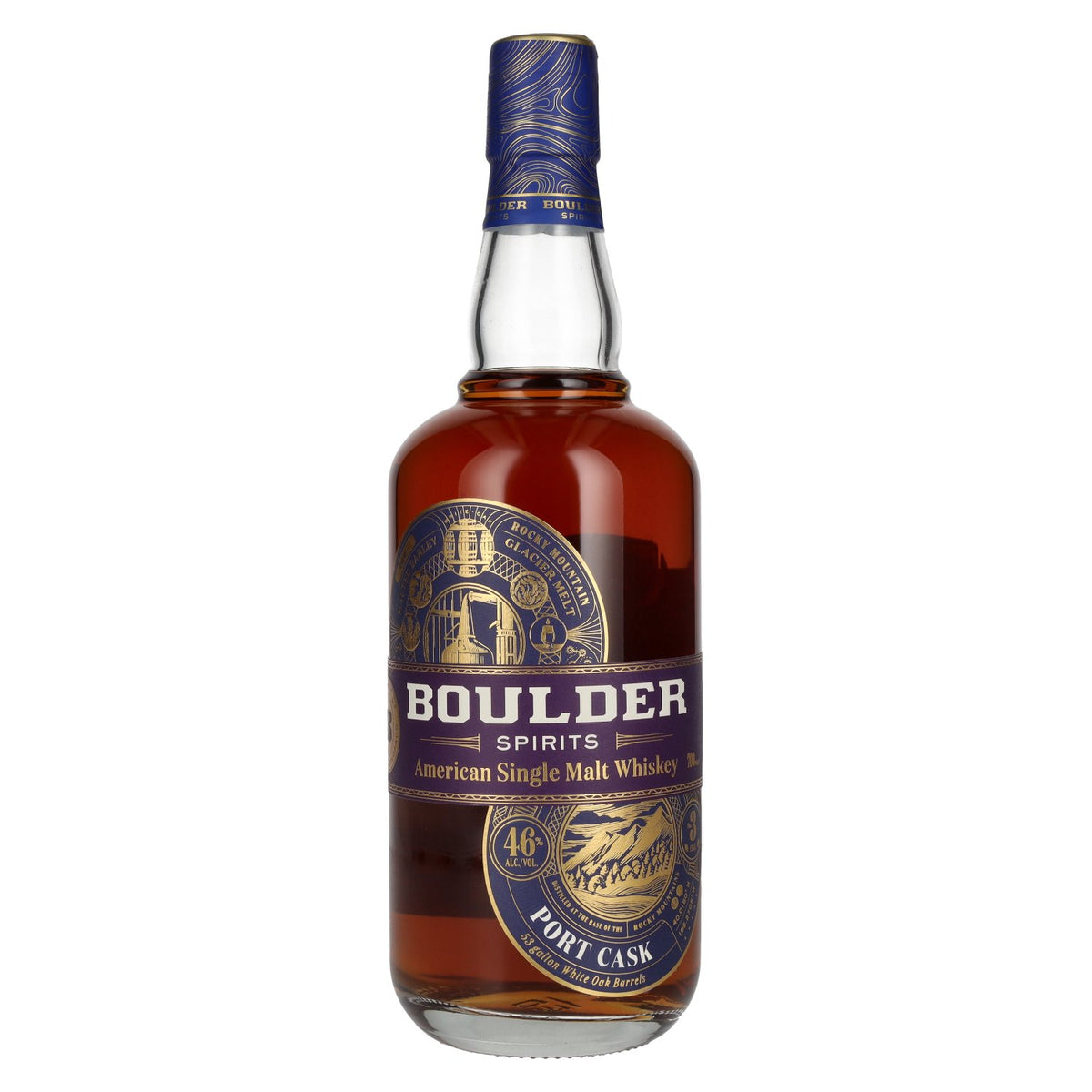 Boulder Spirits American Single Malt PORT CASK FINISH Whisky 46% vol. 0.7 l