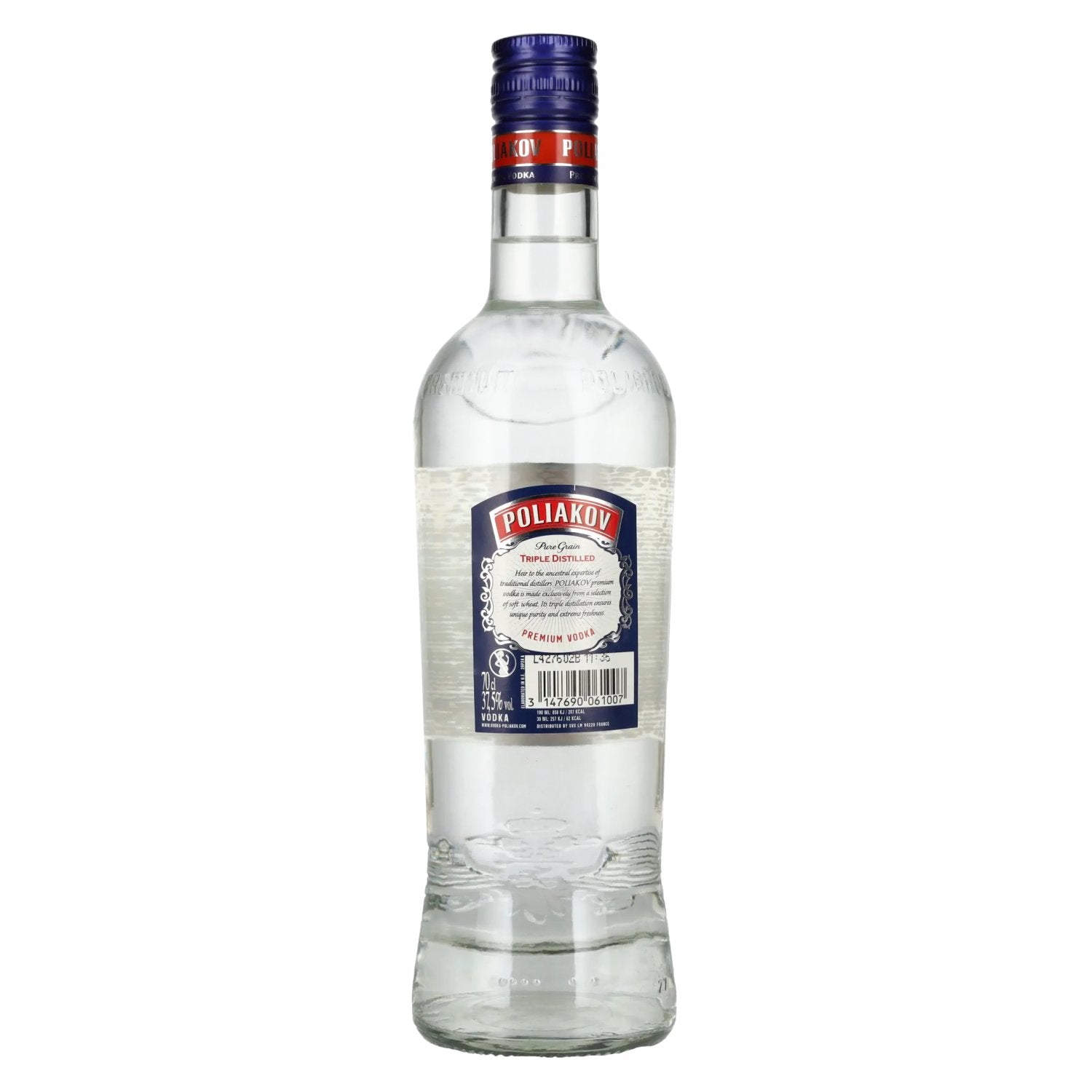 Poliakov Triple Distilled Premium Vodka 37,5% Vol. 0,7l