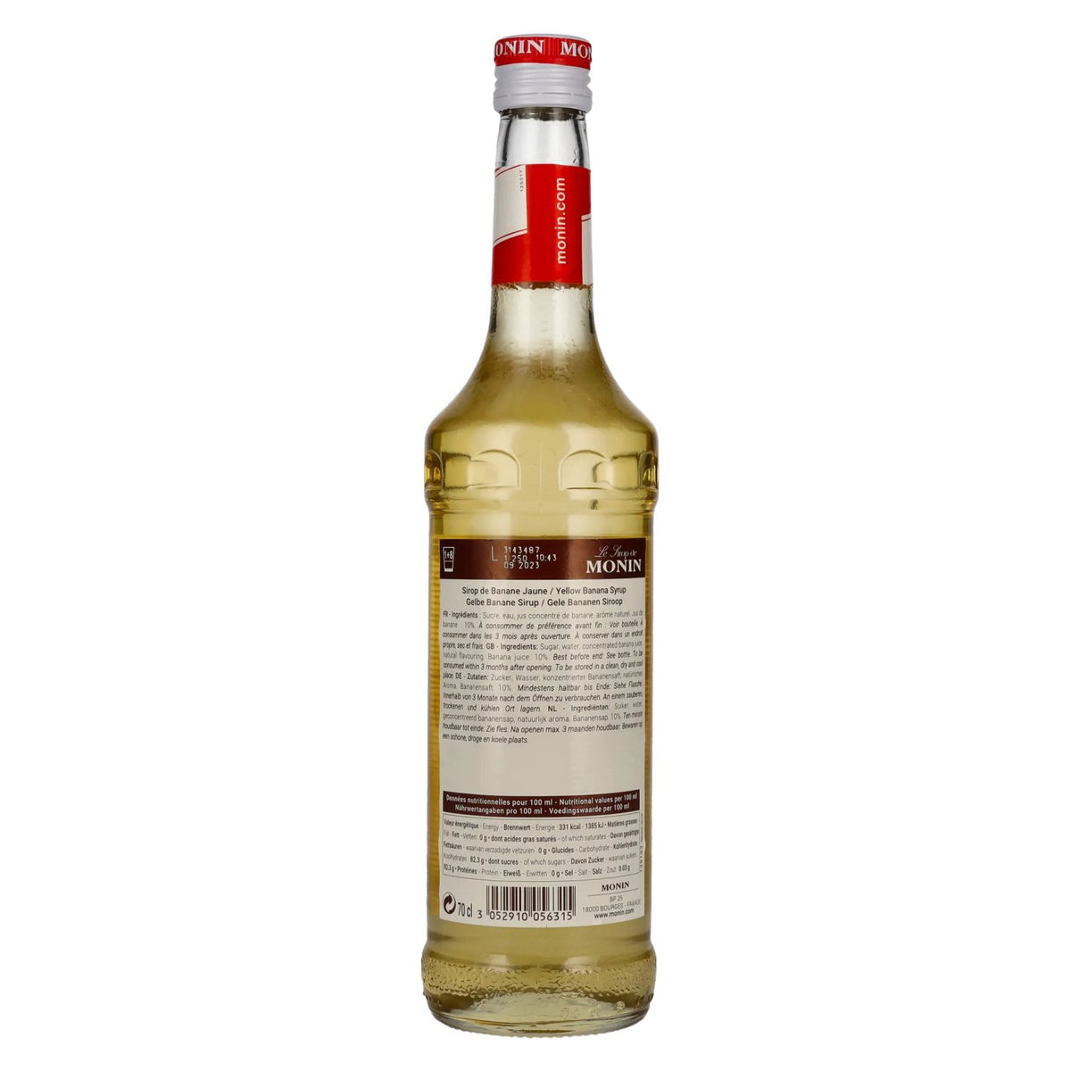 Sirop Monin BANANE JAUNE 0,7 l