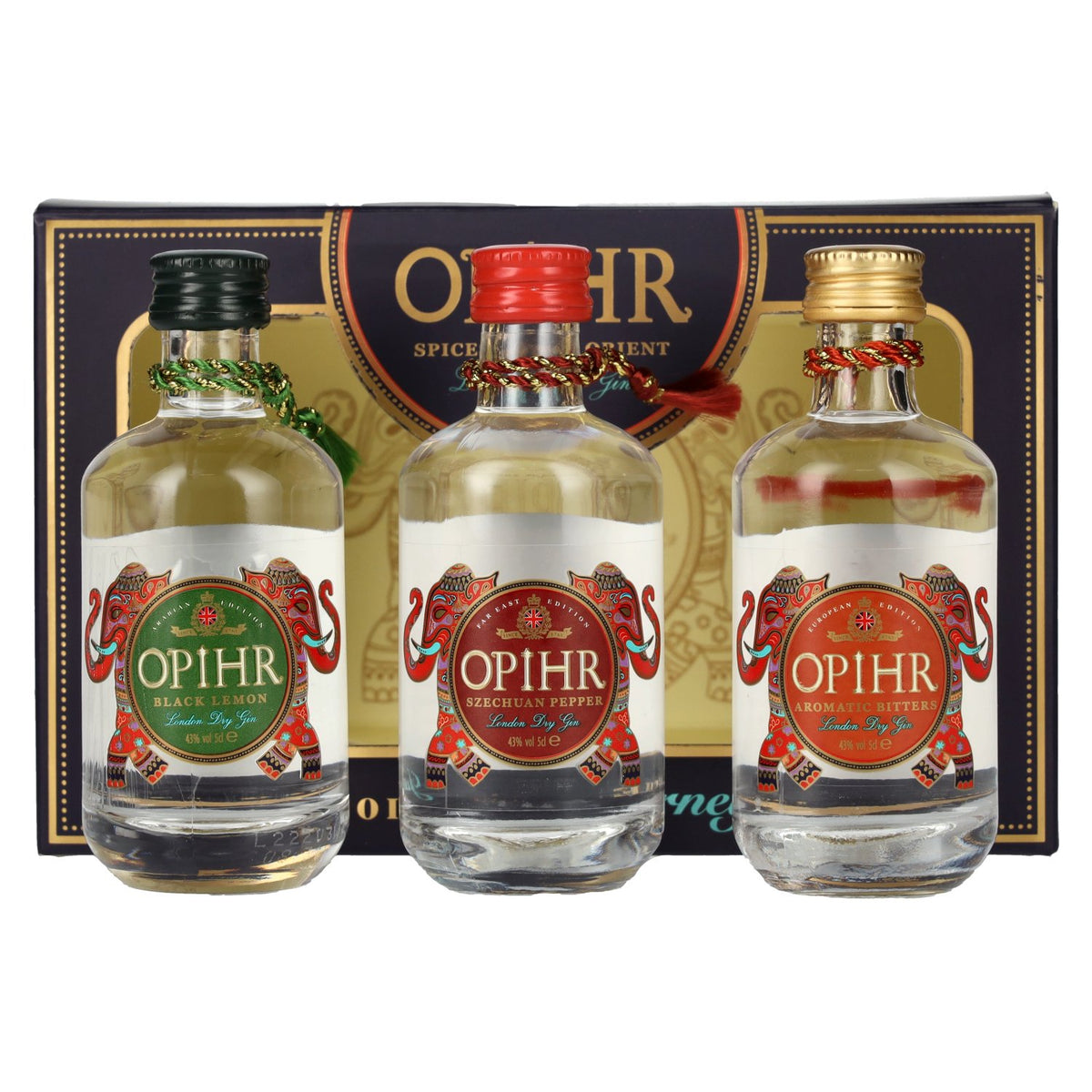 Opihr Gin SPICES OF THE ORIENT London Dry Gin miniset 43% vol. 3x0,05 l