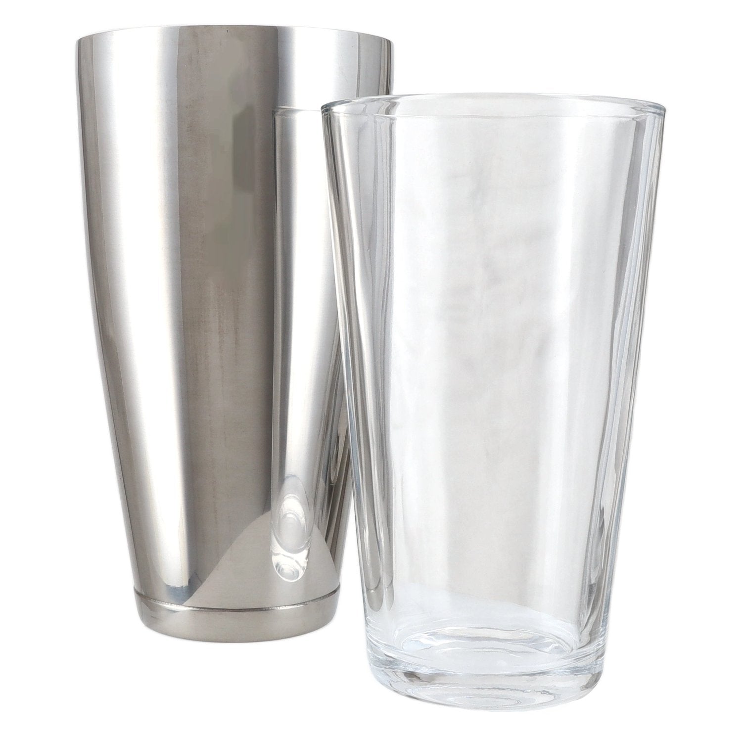 APS Boston Shaker Zilver 2-delig met glas