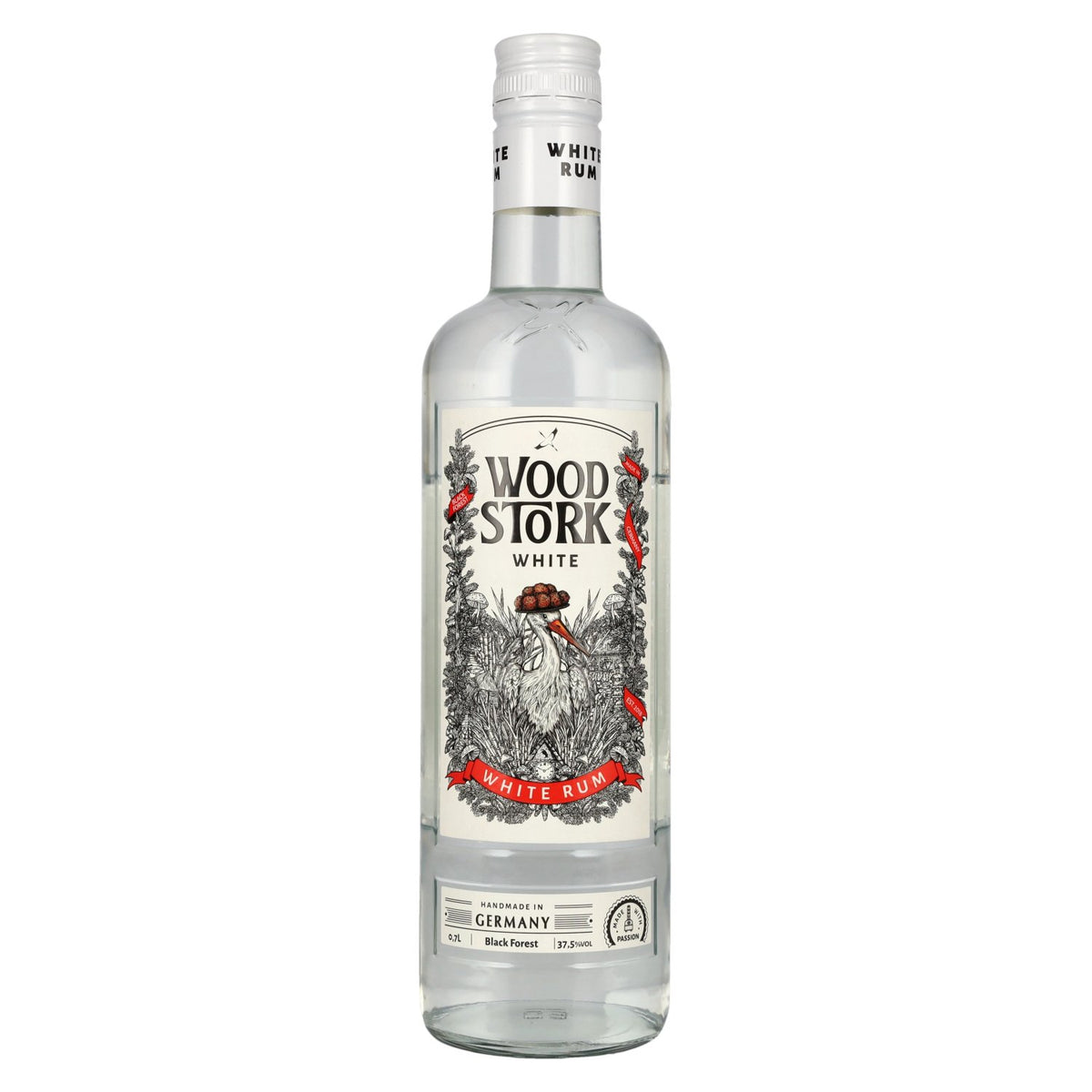 Wood Stork Black Forest White Rum 37,5% vol. 0,7 l
