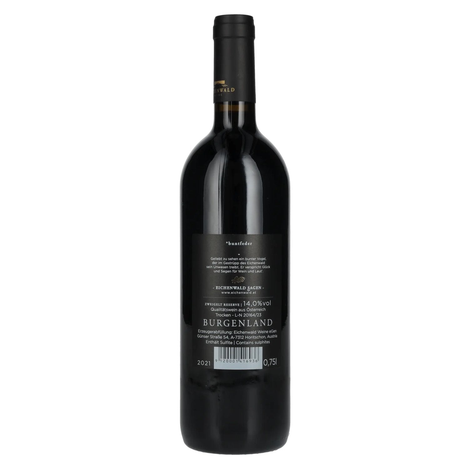 Eichenwald DAS FEDERVIECH Zweigelt Reserve 2021 14% Vol. 0,75l