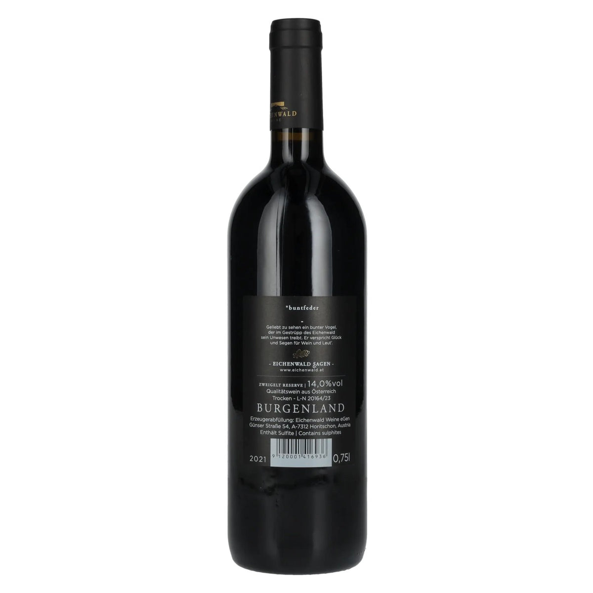 Eichenwald DAS FEDERVIECH Zweigelt Reserve 2021 14% Vol. 0,75l