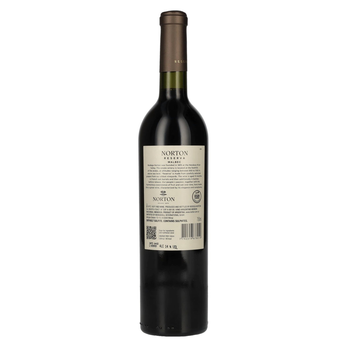 Bodega Norton Reserva Malbec 2024 14% Vol. 0,75l