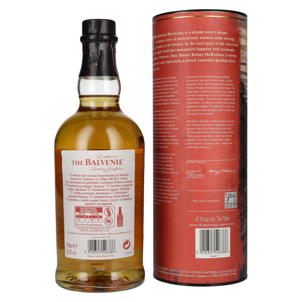 Balvenie 12 ans d'âge « A Collection of Curious Casks » MONTILLA 47,3 % vol. 0,7 l dans un coffret cadeau