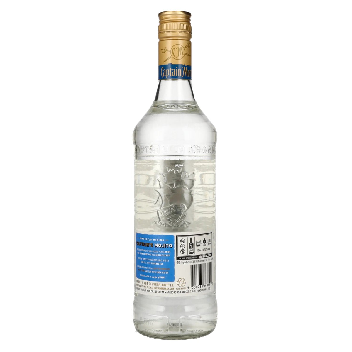 Captain Morgan Caribbean White Rum 37,5% Vol. 0,7l