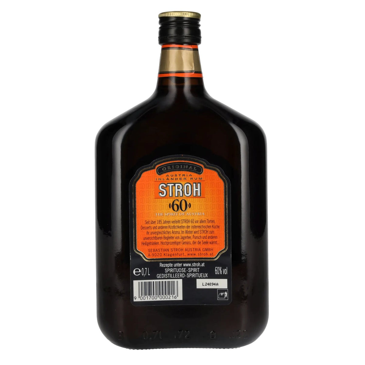 Stroh 60 Original Austria Inländer Rum 60% vol. 0,7 l