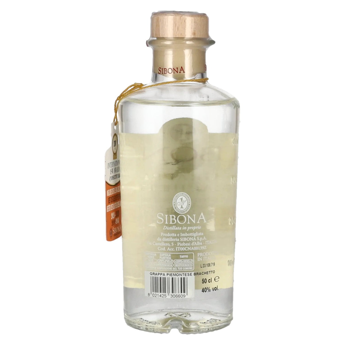 Sibona La Grappa di BRACHETTO 40 % vol. 0,5 l