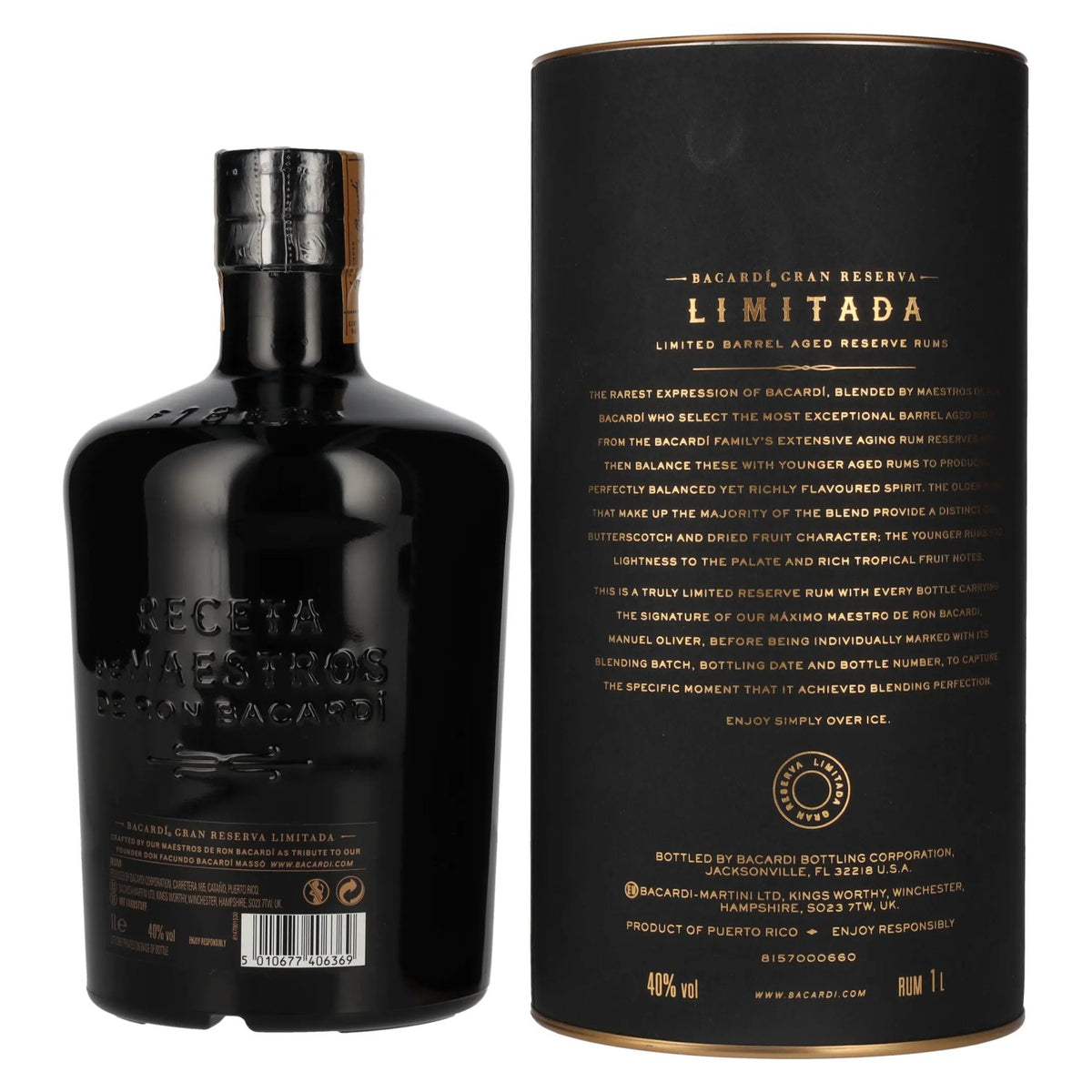 Bacardi Gran Reserva LIMITADA Limited Batch Rhum 40% Vol. 1l en boîte cadeau