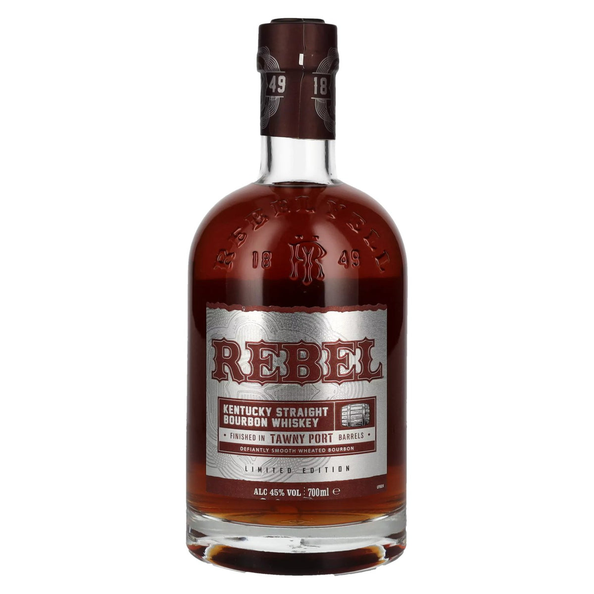 Rebel Kentucky Straight Bourbon Whisky TAWNY PORT Barrel Finish 45% vol. 0,7 l