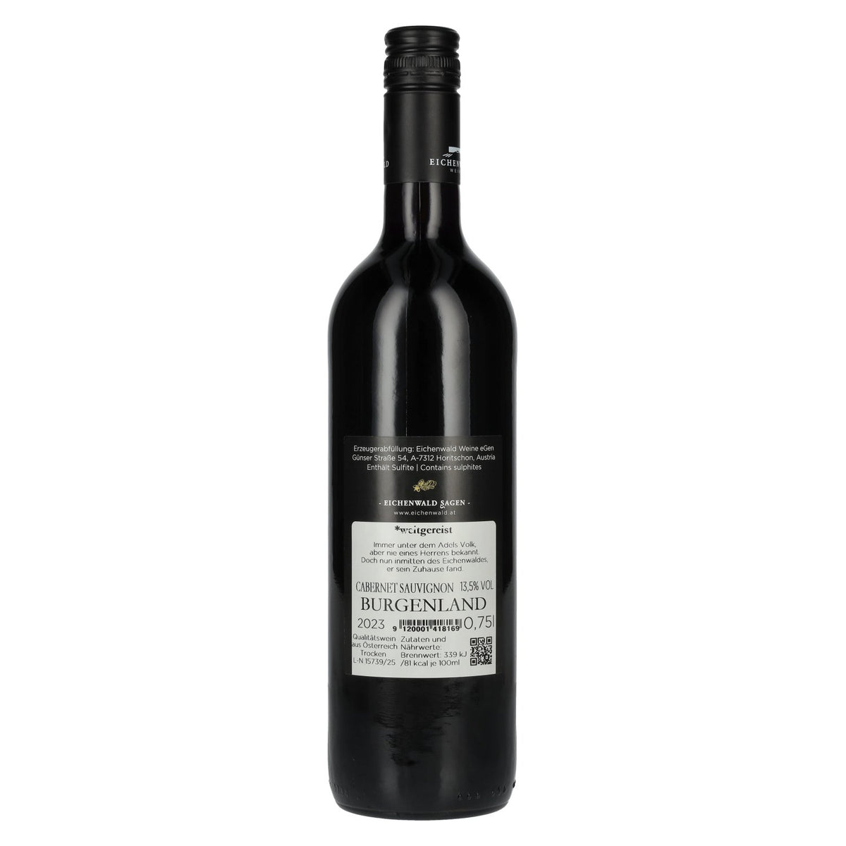 Eichenwald DER ARISTOKRAT Cabernet Sauvignon 2023 13,5 % vol. 0,75 l