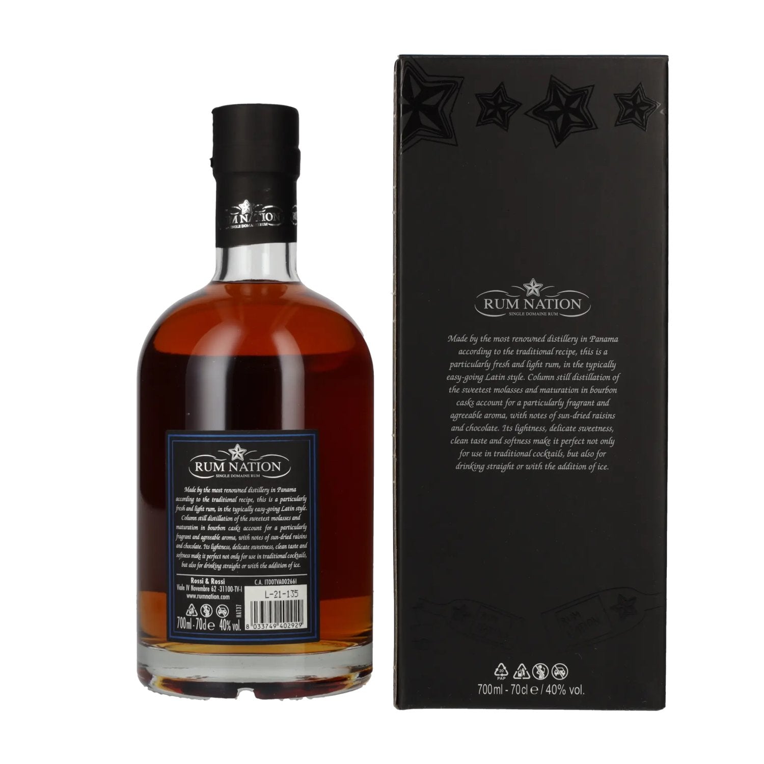 Rum Nation Panama 10 Years Old Limited Edition 40% Vol. 0,7l in Geschenkbox