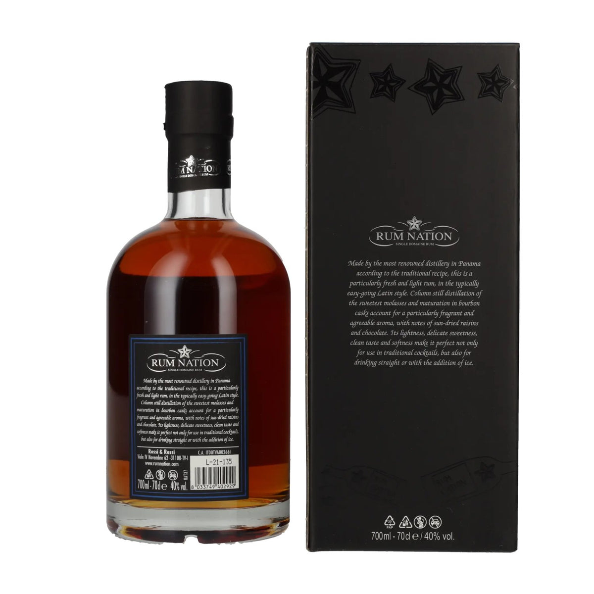 Rum Nation Panama Rum 10 Years Old Limited Edition 40% vol. 0.7l in a gift box