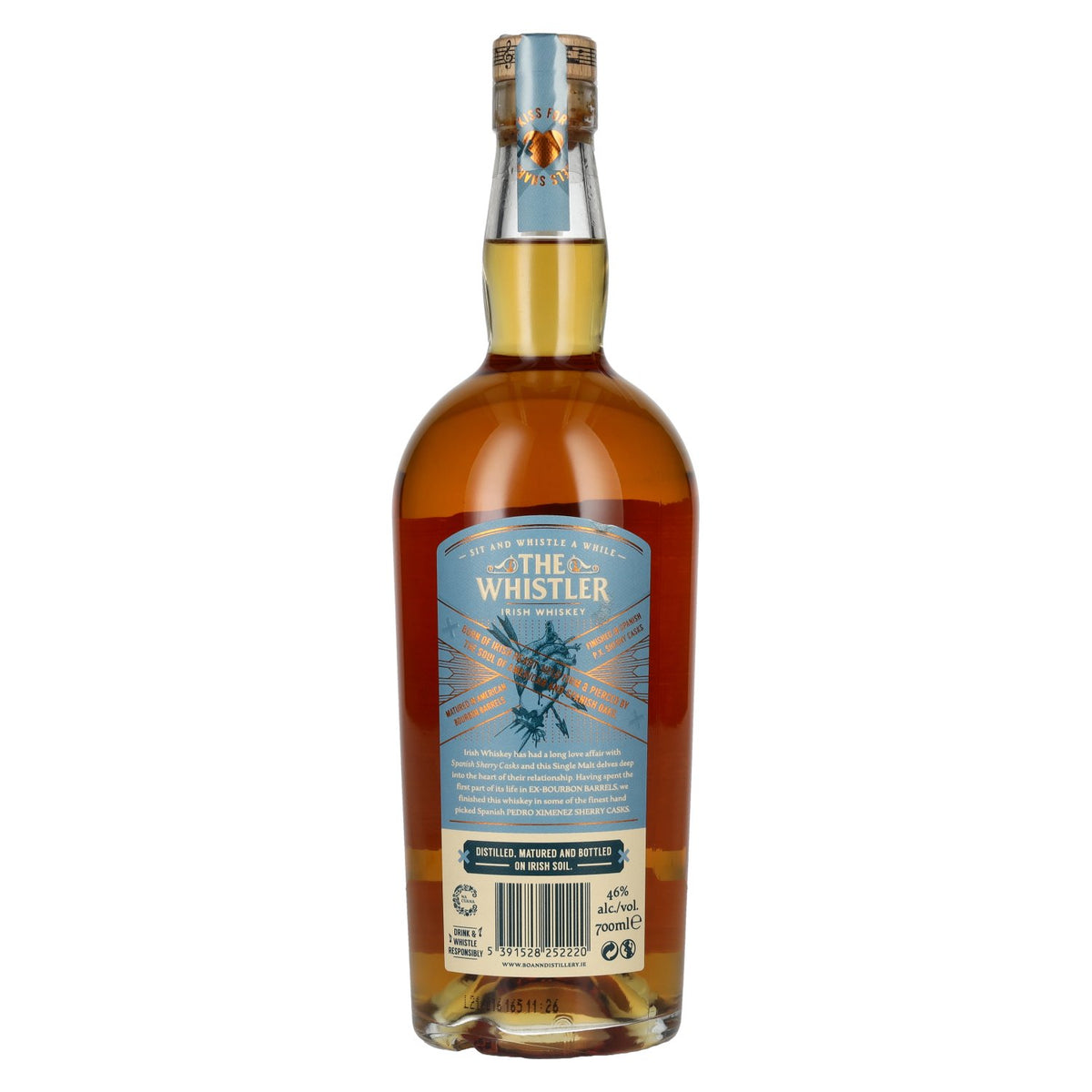 The Whistler Irish Whiskey P.X. I Love You Single Malt 46% vol. 0.7 l
