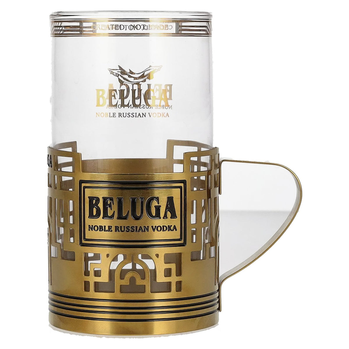 Beluga Noble Russian Vodka EXPORT Highball-glas in glashouder