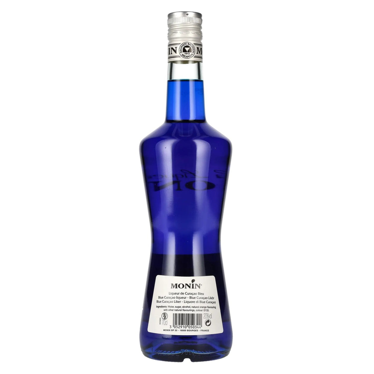 La liqueur Monin BLUE CURAÇAO 20 % vol., 0,7 l