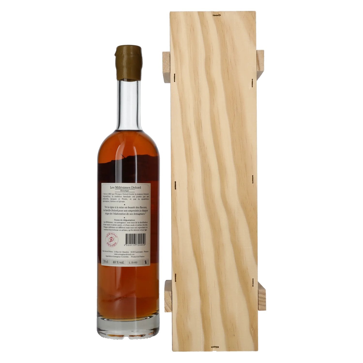 Vieil Armagnac Delord Vintage Récolte 2005 40% Vol. 0,7l in wooden box