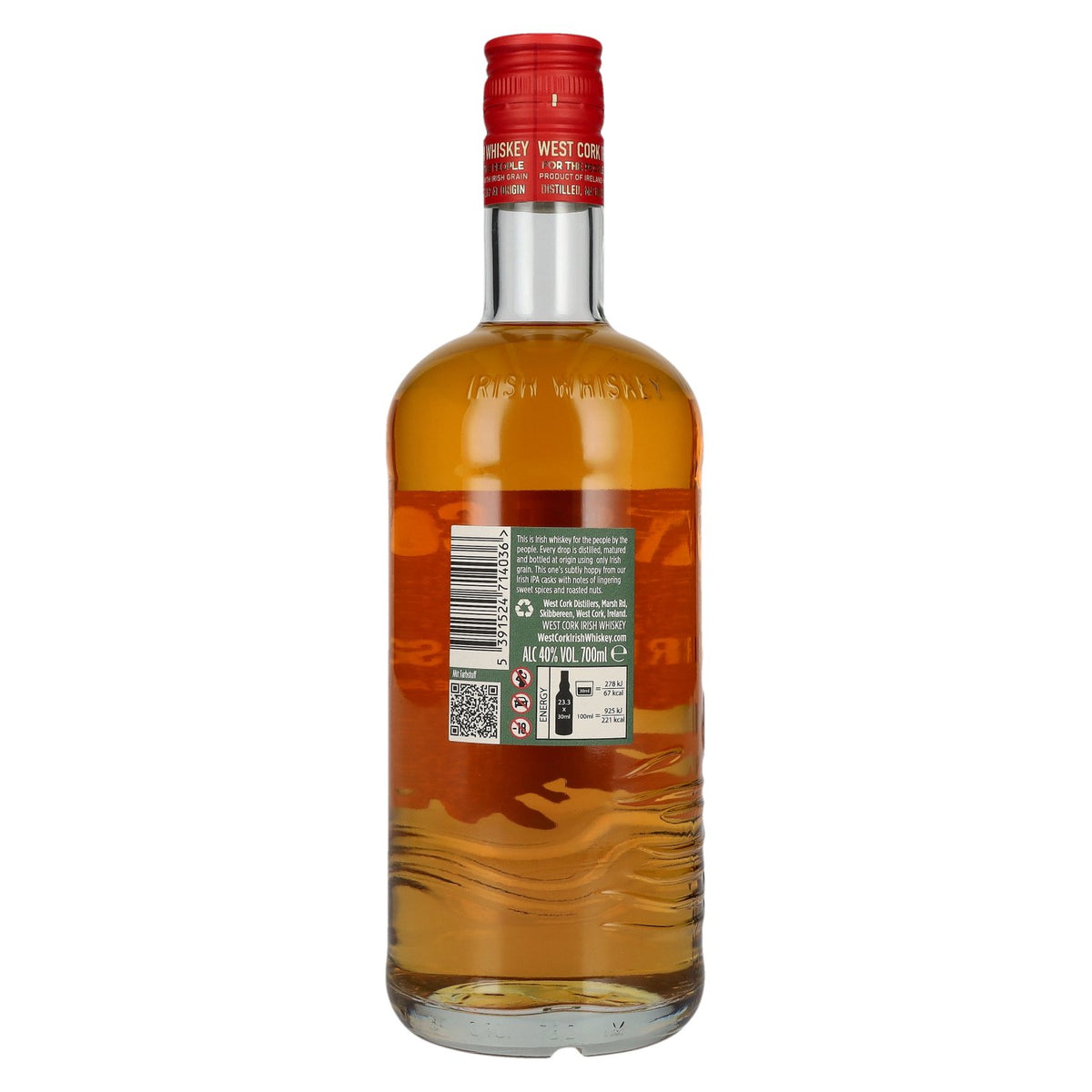 West Cork Irish Whiskey 5 Years Old IPA CASK FINISH 40% vol. 0,7 l